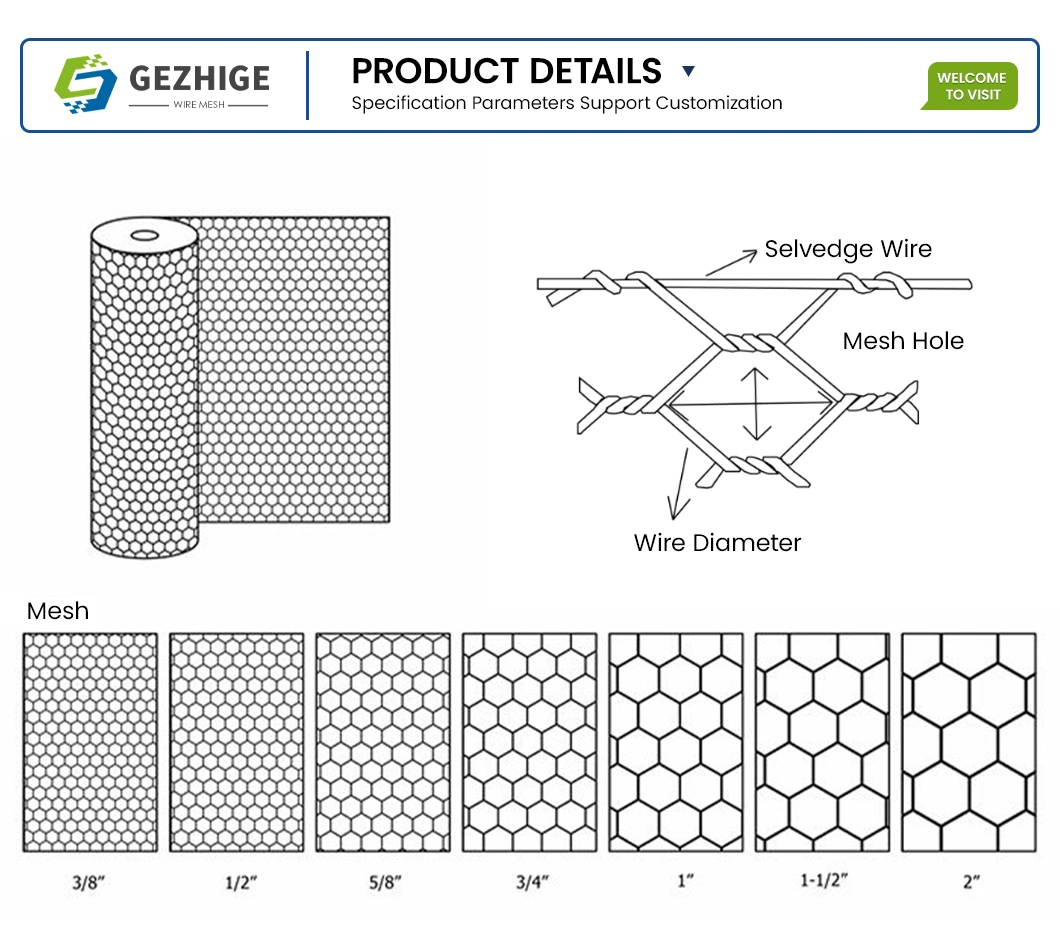 Gezhige 100X150 mm Gabion Wall Wire Mesh 3.0-4.0mm Selvedge Wire Thickness Hanging Glue Gabion Net China 2.0*0.5*0.5 M Heavy Galvanized Gabion Baskets