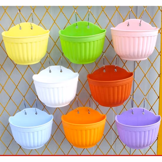 Plastic Hanging Flowerpot Home Garden Decoration Flowerpot Resin Water Storage Basket Bl20668