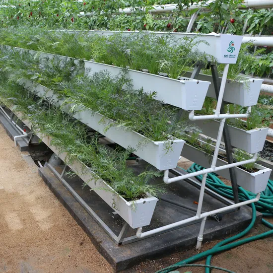 Hydroponic Greenhouse Planter Plastic Vertical Stacking Tower Pots for Strawberry