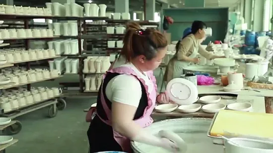 Maceta de cerámica de bonsái de planta esmaltada